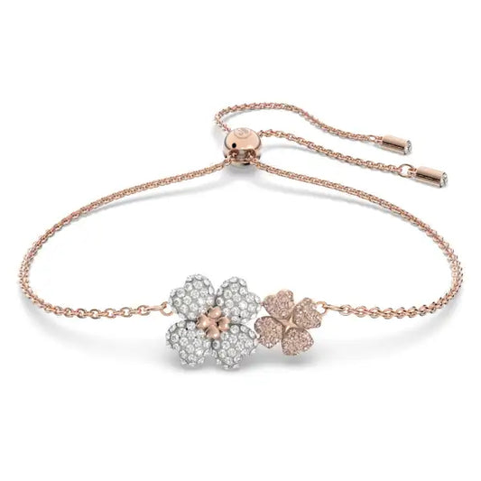 Swarovski Latisha bracelet Flower, Multicoloured, Rose gold-tone plated 5636591