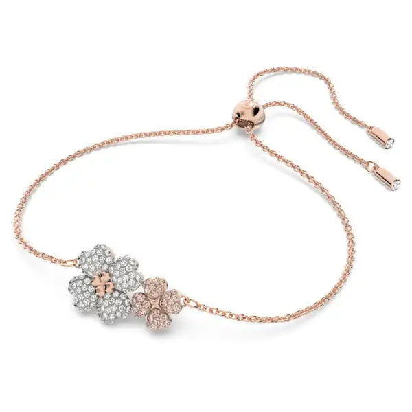 Swarovski Latisha bracelet Flower, Multicoloured, Rose gold-tone plated 5636591