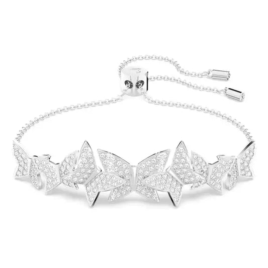 Swarovski Lilia bracelet Butterfly, White, Rhodium plated 5636429