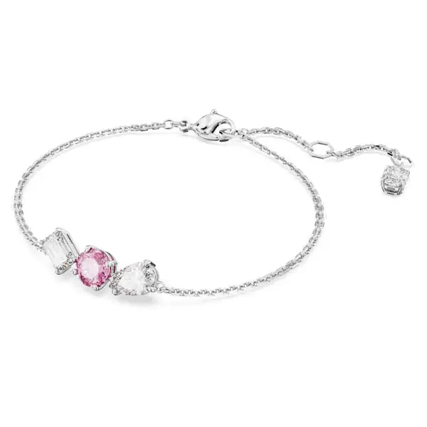 Swarovski Mesmera bracelet Mixed cuts, Pink, Rhodium plated 5668361