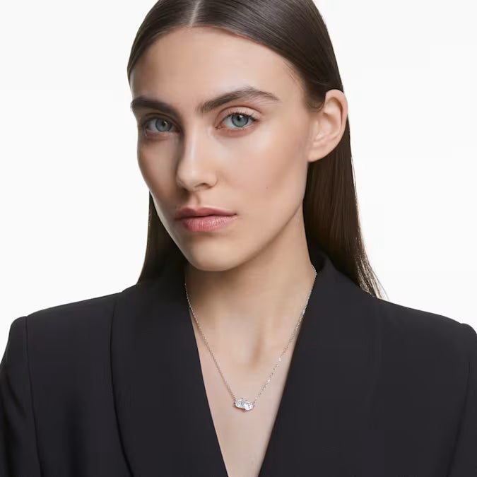 Swarovski Mesmera Necklace Heart, White, Rhodium Plated 5517117