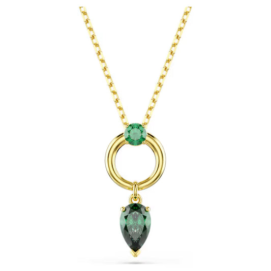 Swarovski Mesmera Pendant Mixed Cuts, Green, Gold-Tone Plated 5732484