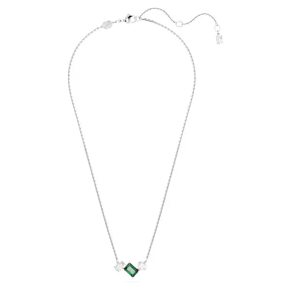 Swarovski Mesmera pendant Mixed cuts, Green, Rhodium plated 5668278