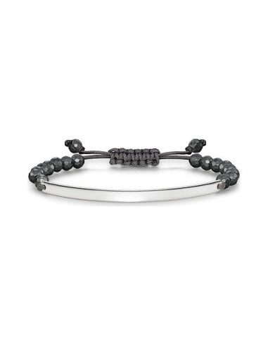 Thomas Sabo Sterling Silver & Hematite Beads Love Bridge Bracelet LBA0002-817-5-L21V