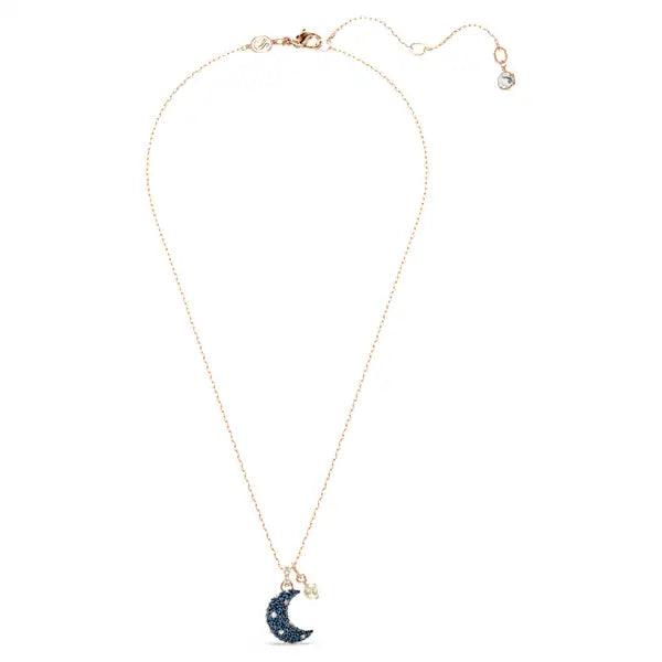 Swarovski Sublima pendant Crystal pearl, Moon, Multicoloured, Rose gold-tone plated 5671585