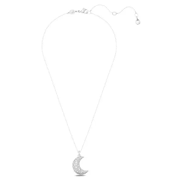 Swarovski Sublima pendant Moon, White, Rhodium plated 5666181