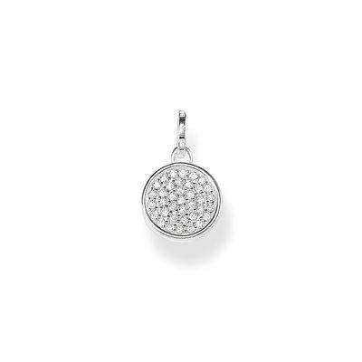 Thomas Sabo Sterling Silver Zirconia Pave Set Circle Pendant PE708-051-14