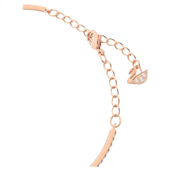 Swarovski Una bracelet Round cut, Oval shape, Red, Rose gold-tone plated 5620553