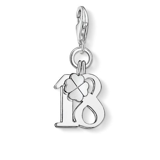 Thomas Sabo Charm Pendant "Lucky Number 18" 0473-001-12