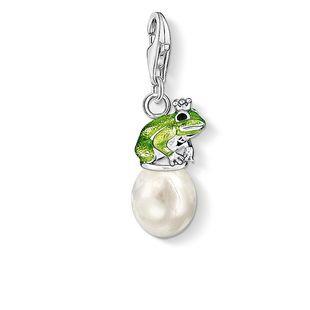 Thomas Sabo Charm Club Sterling Silver Freshwater Pearl Frog Charm 0807-158-6