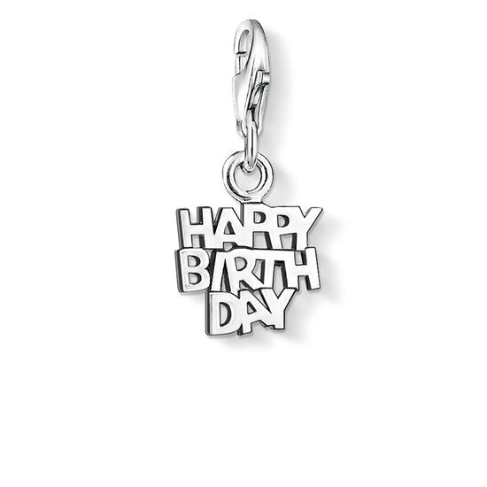 Thomas Sabo Charm Pendant "Happy Birthday" 0883-001-12