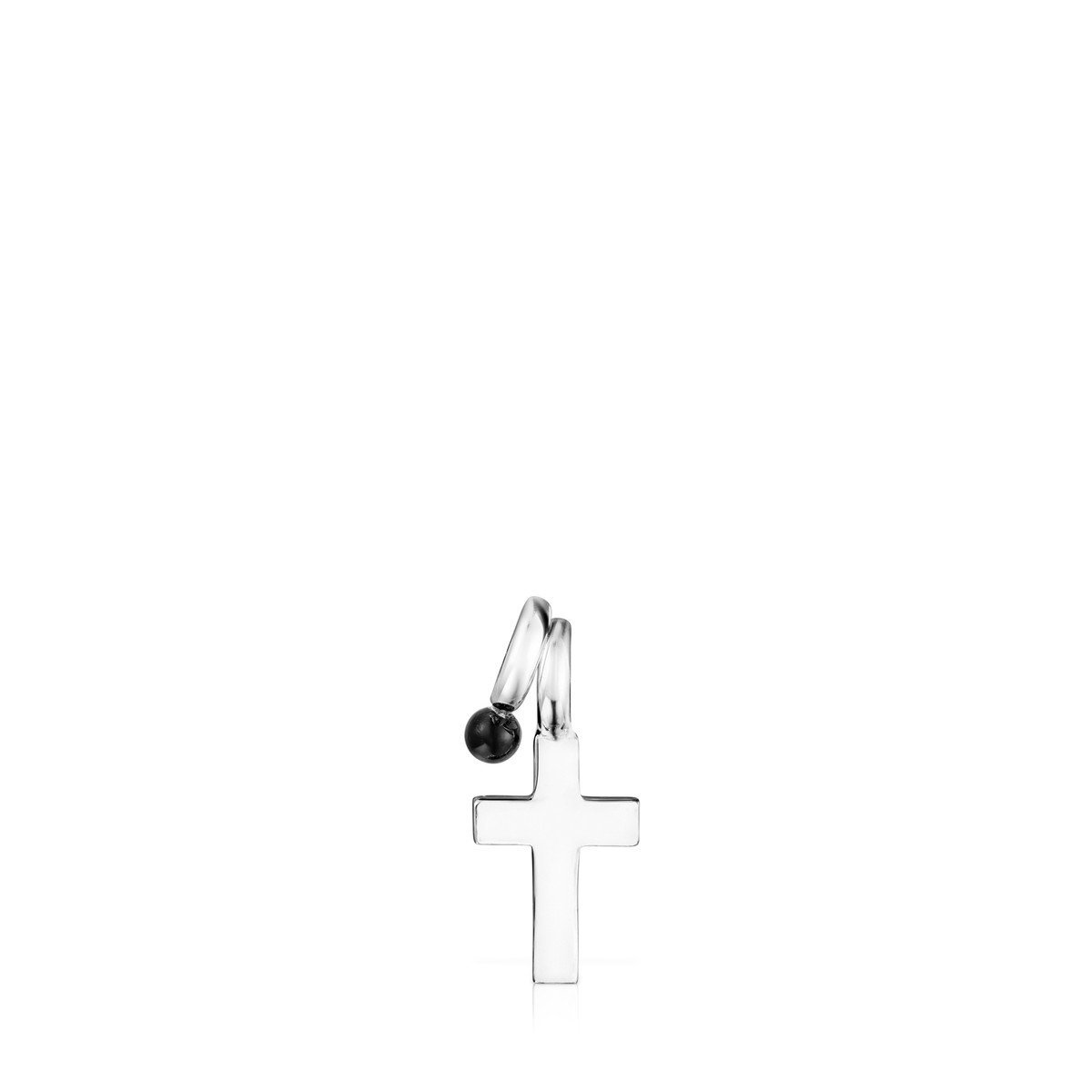 Tous Pack of Silver and Onyx Sweet Dolls cross Pendants 912784510