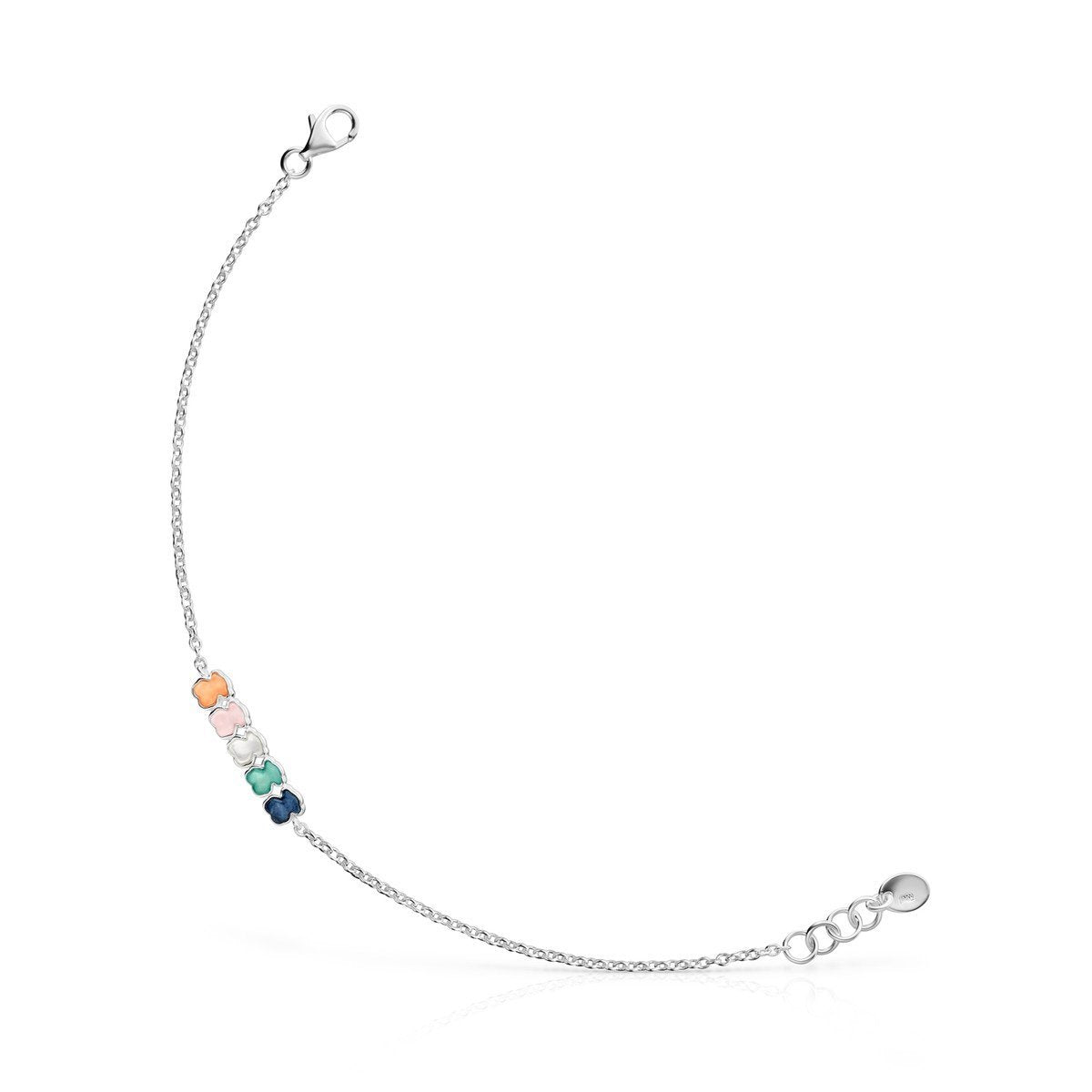 Tous Mini Color Bracelet in Silver with Gemstones 915431610