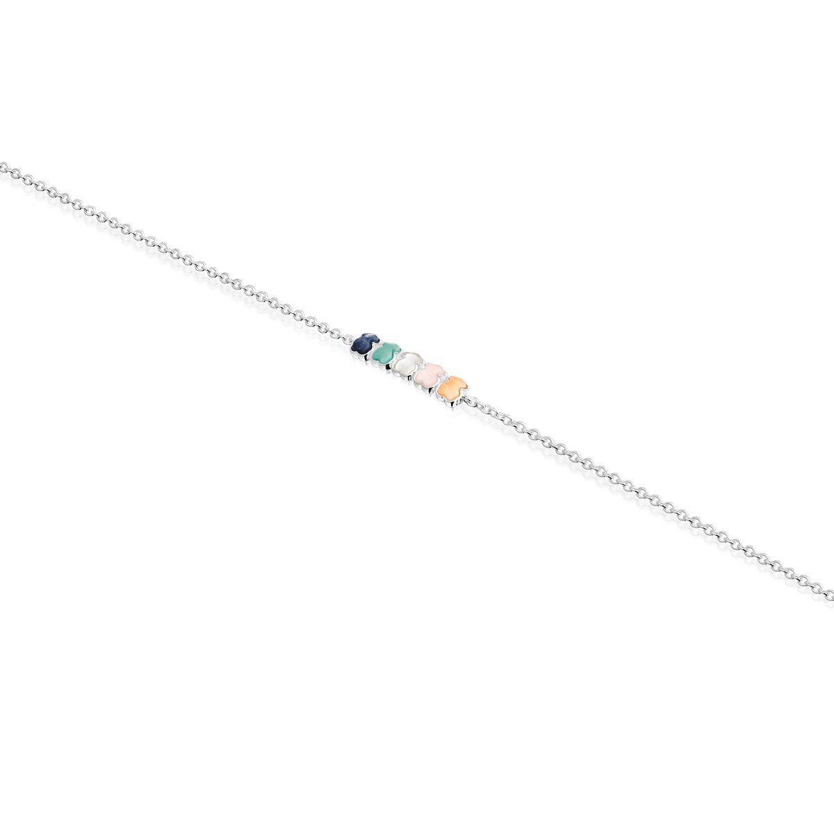 Tous Mini Color Bracelet in Silver with Gemstones 915431610 –