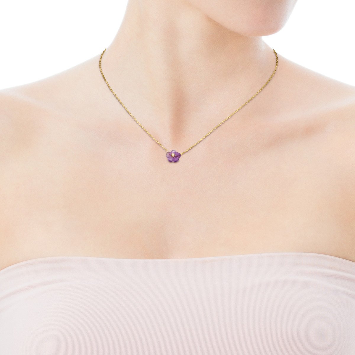 Tous Vita Necklace in Gold with Amethyst and Diamond 918532030 –