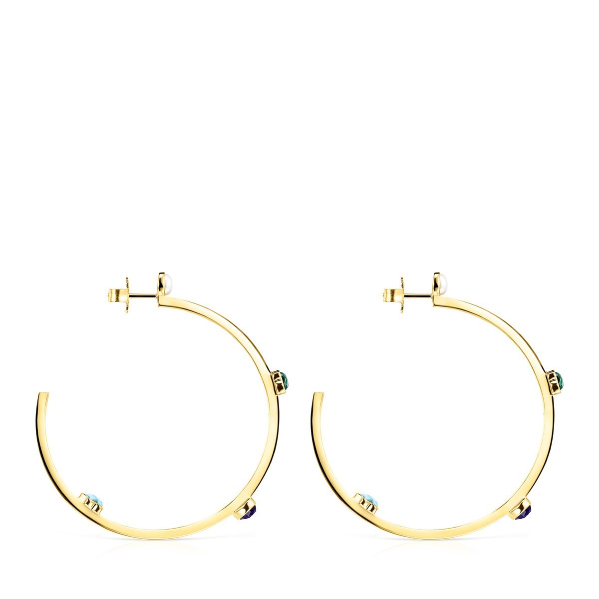 Tous Large Glory Earrings in Gold Vermeil with Gemstones 918593520 –