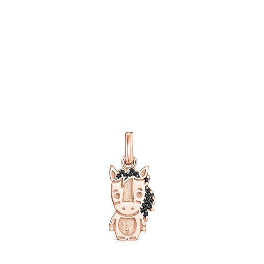 Tous Chinese Horoscope Horse Pendant in Rose Gold Vermeil with Spinel 918434520