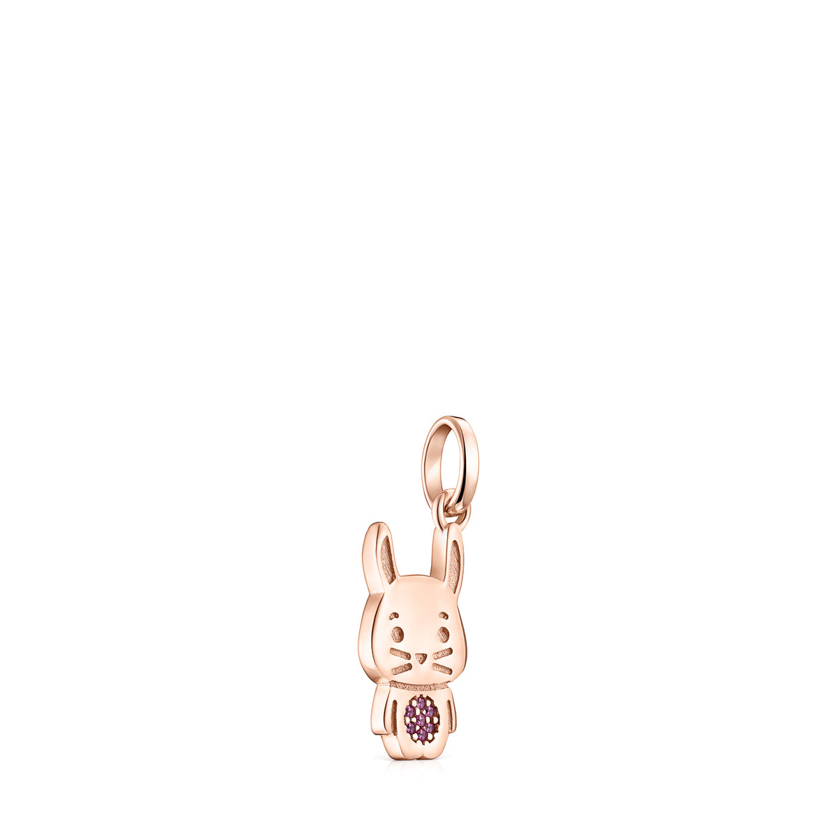 Tous Chinese Horoscope Rabbit Pendant in Rose Gold Vermeil with Ruby 918434550