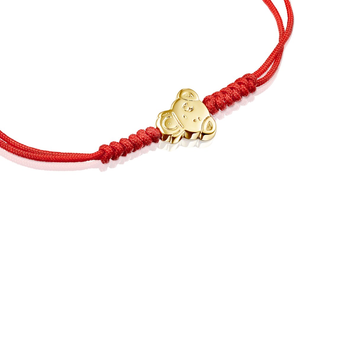 Tous Chinese Horoscope Dog Bracelet in Gold and Red Cord 918431090 –