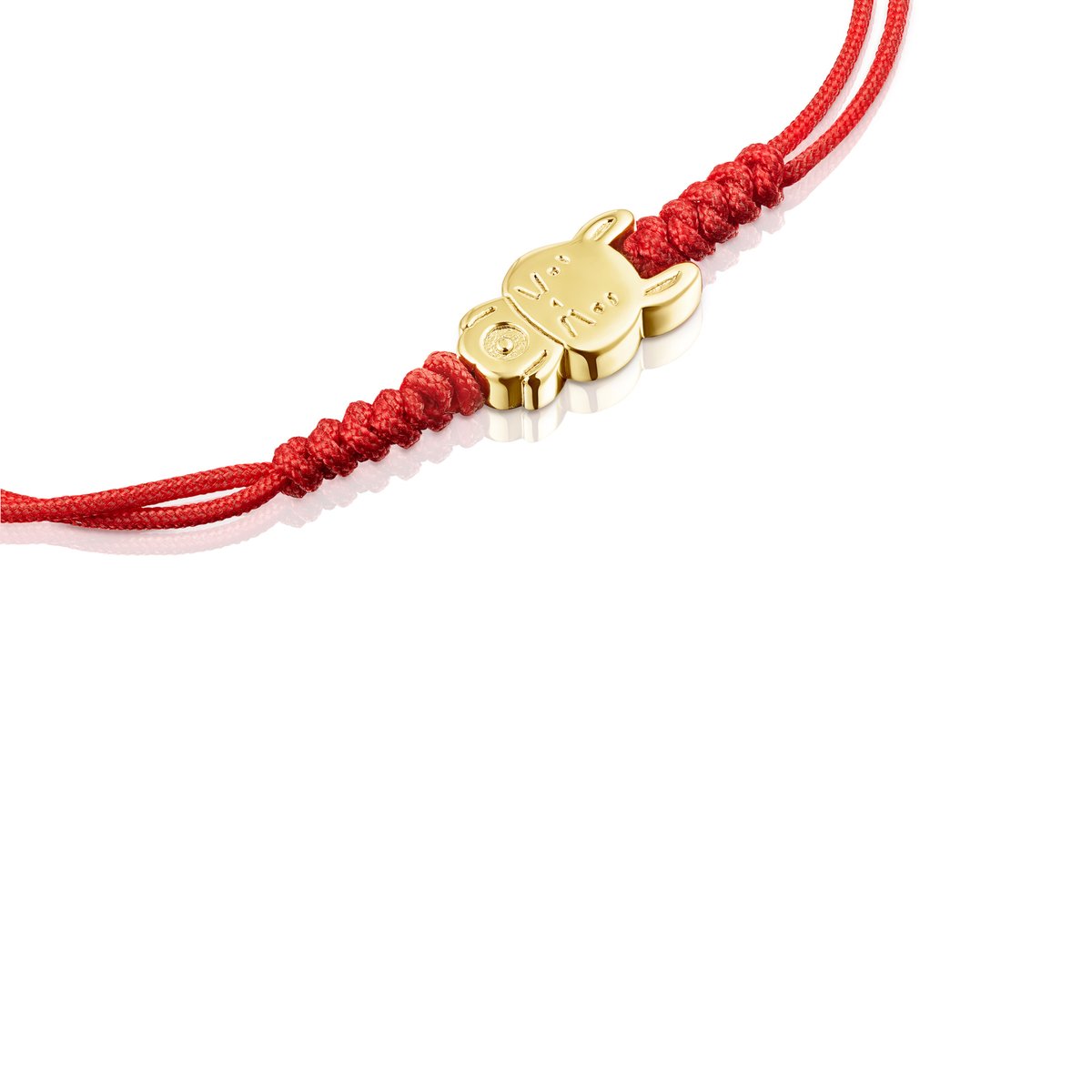 Tous Chinese Horoscope Rabbit Bracelet in Gold and Red Cord 918431050 –