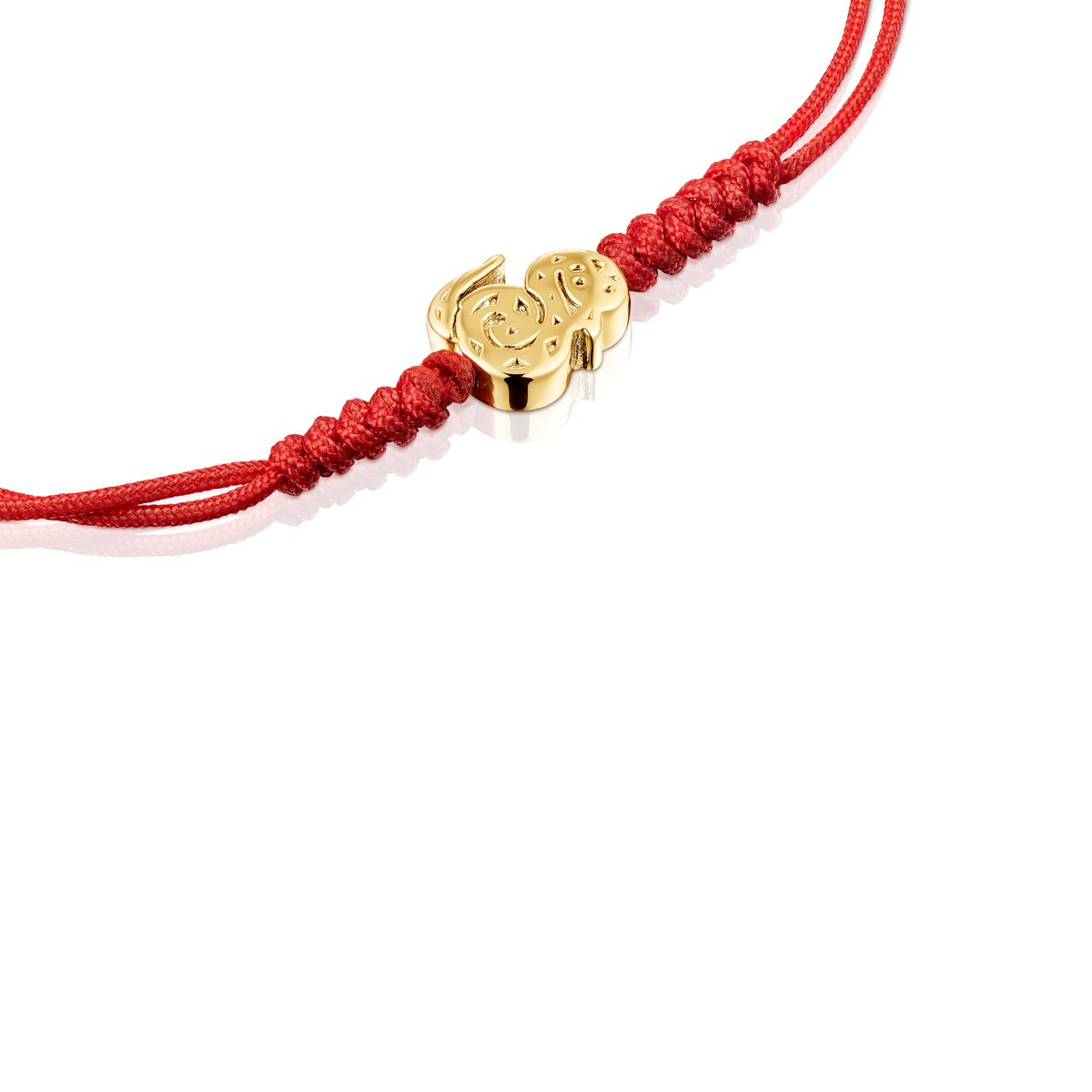 Tous Chinese Horoscope Snake Bracelet in Gold and Red Cord 918431110 –