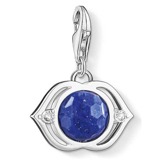 Thomas Sabo Silver Lapis Lazuli Blue Lotus Charm 1329-086-32