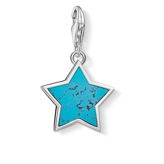 Thomas Sabo Charm Pendant "Turquoise Star" 1532-404-17