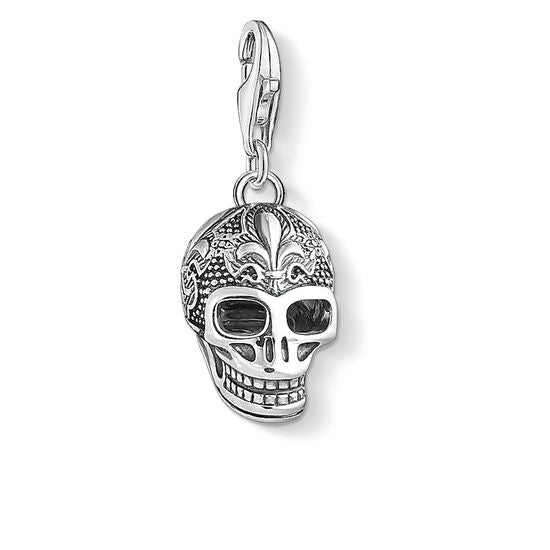 Thomas Sabo Charm Pendant "Skull With Lily" 1546-637-21