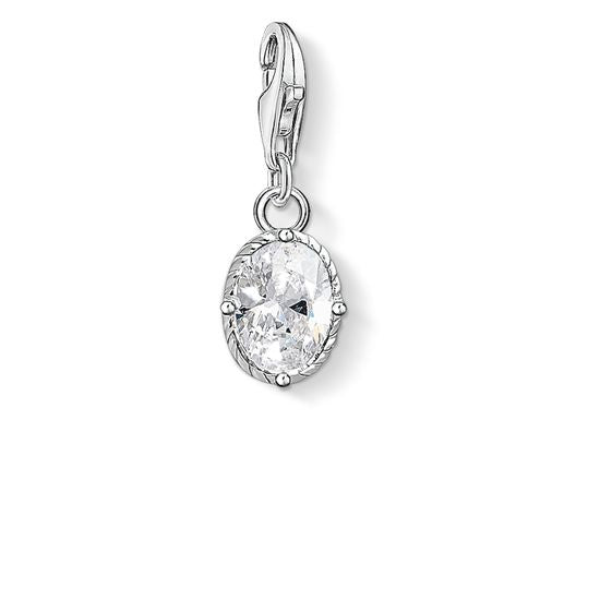 Thomas Sabo Charm Pendant "White Stone" 1674-051-14