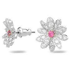 Eternal Flower stud earrings Flower, Pink, Mixed metal finish 5642873