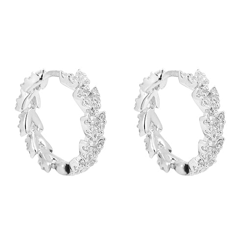 Couture Hoop Earrings In Pair - Silver AE11676OX