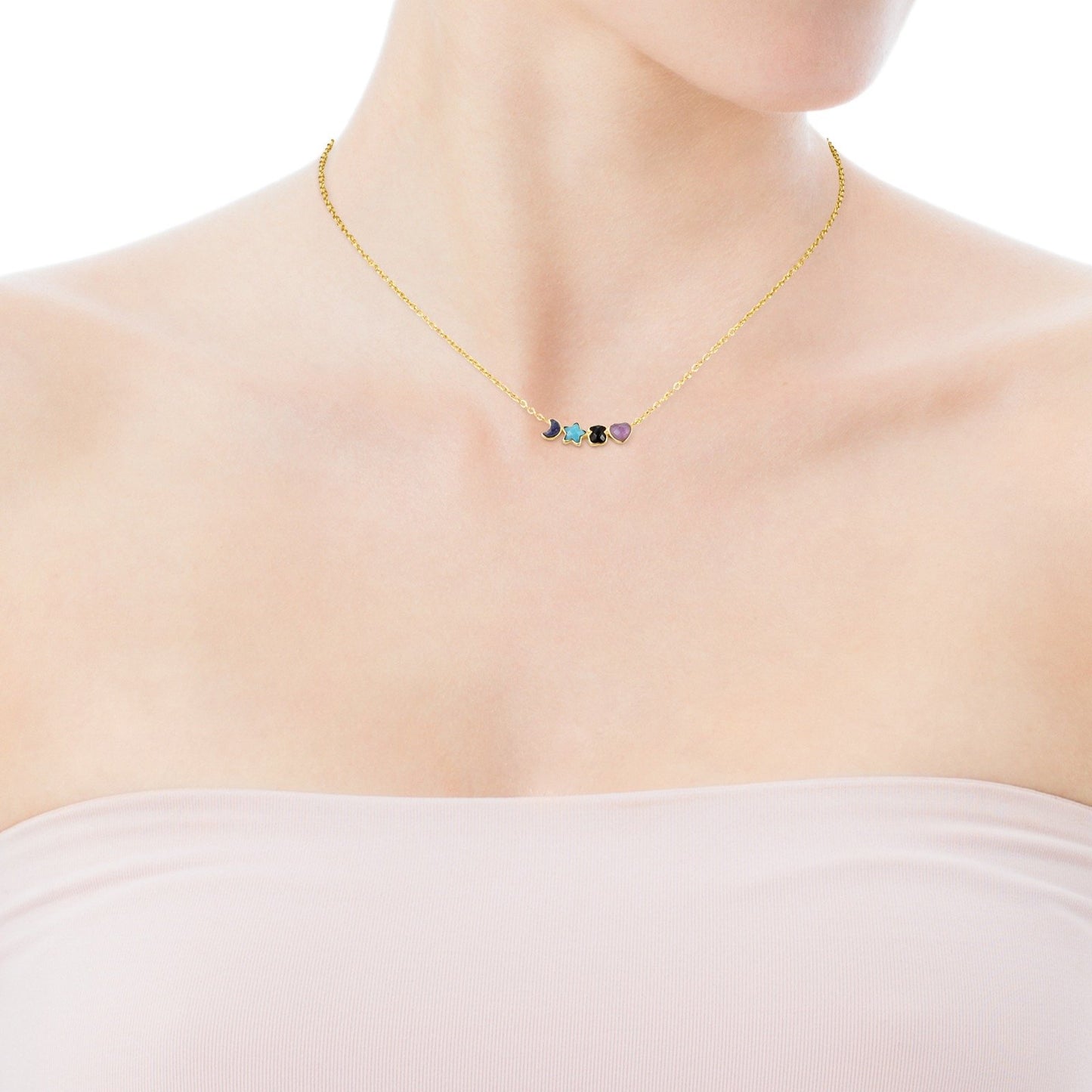 Tous Glory Necklace in Gold Vermeil with Gemstones 918592510