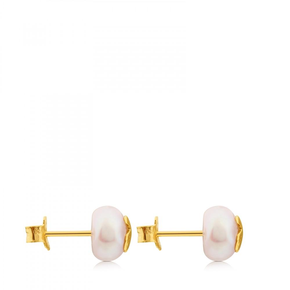 Tous Gold TOUS Bear Earrings with Pearl 511000795