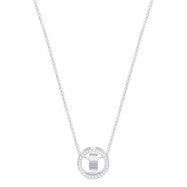 Swarovski Hollow Pendant, Small, White, Rhodium Plating 5636501