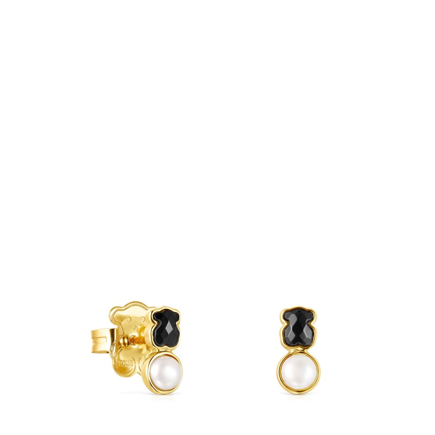 Tous Glory Earrings in Vermeil Silver with Onyx and Pearl 918593600 –