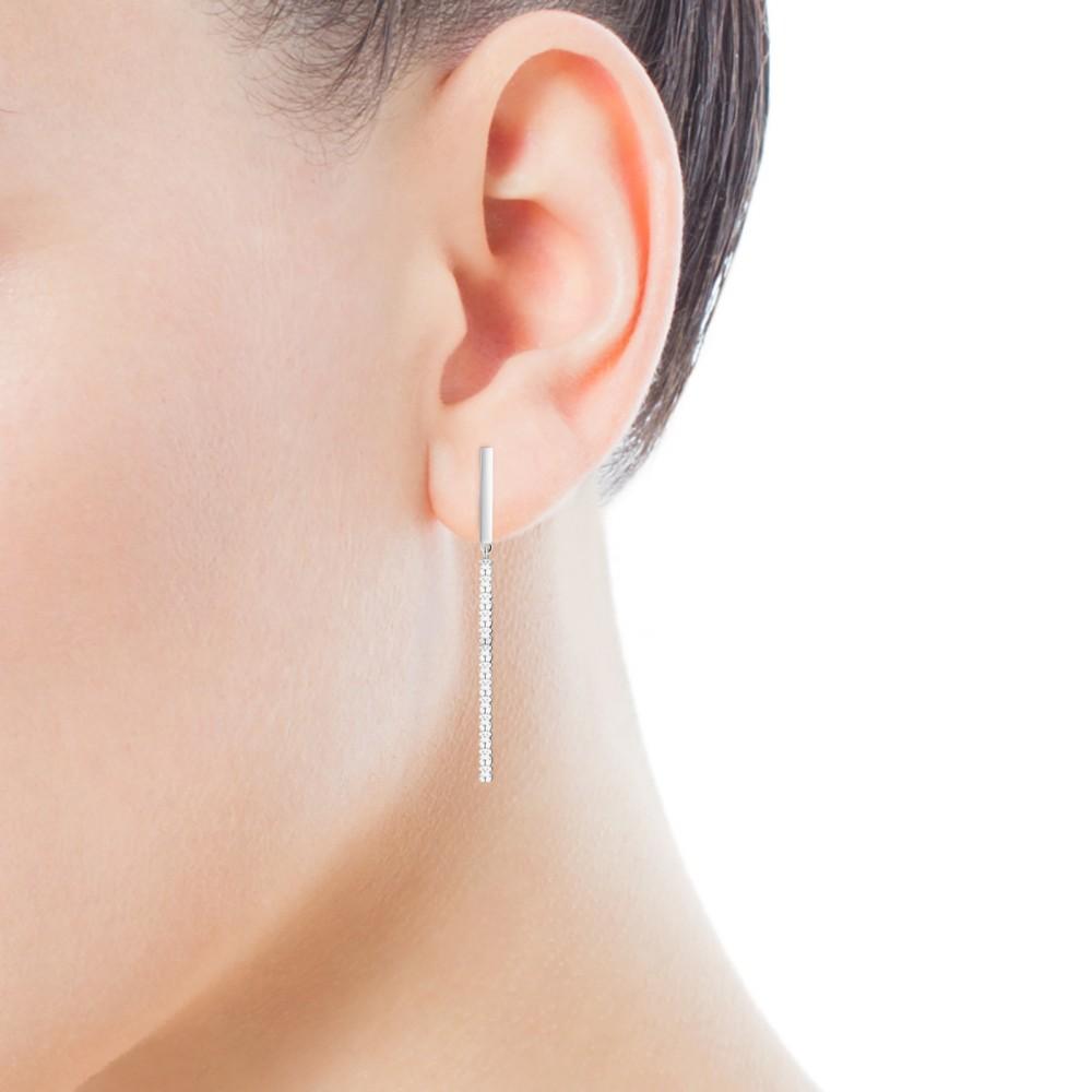 Tous Long Straight bar Earrings in Silver 912723570 –