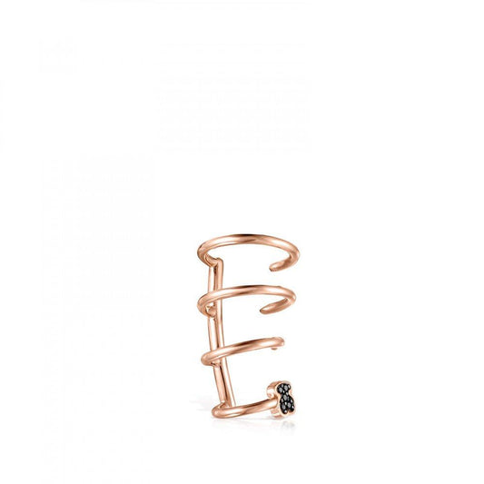 Tous Rose Gold Vermeil Motif spiral Earcuff with Spinels 914933510