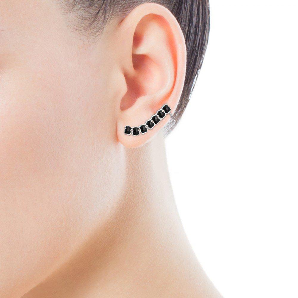 Tous Silver with Onyx Mini Onix - Color Earring 918453500 –
