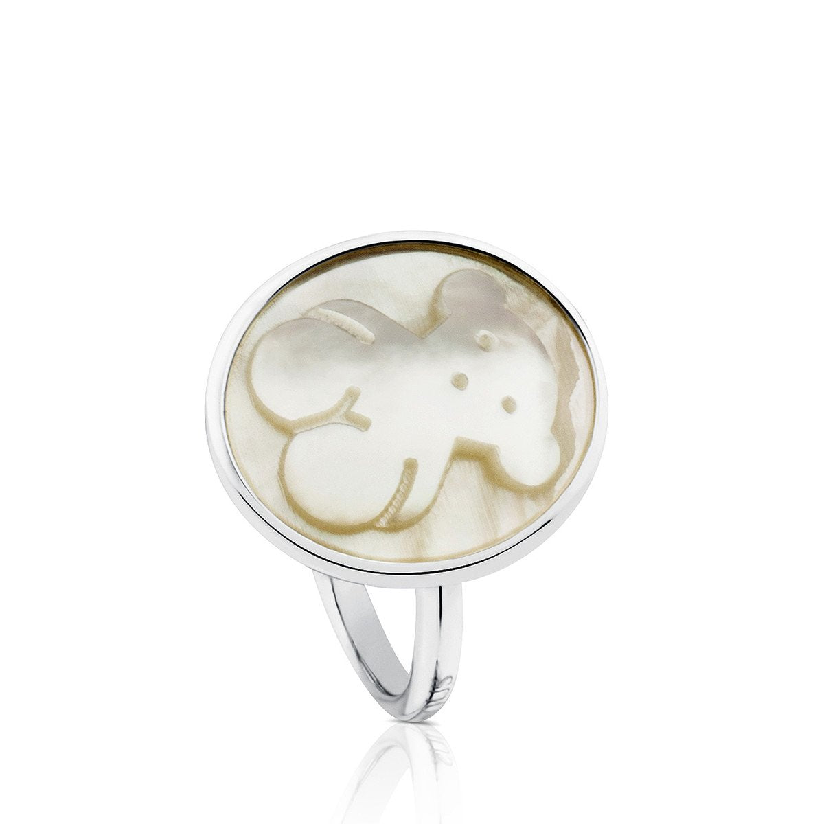 Tous Silver Camee Ring with Mother-of-Pearl 712325600 –