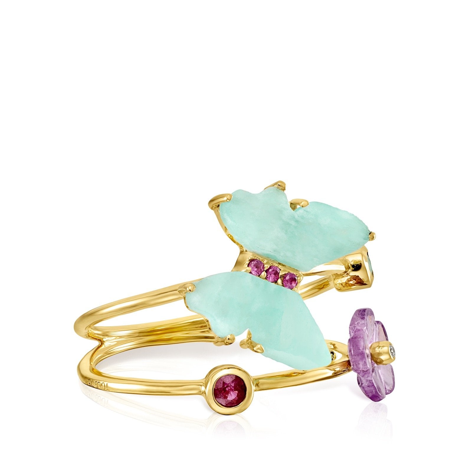 Tous Vita butterfly ring in Gold with Gemstones 918535000 –