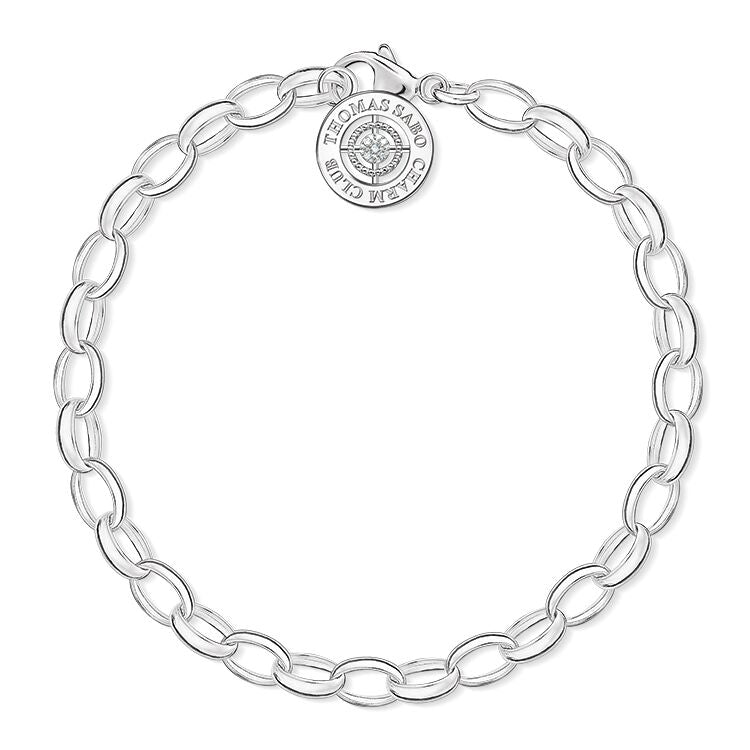 Thomas Sabo Charm Bracelet diamond Sterling Silver DCX0001-725-14