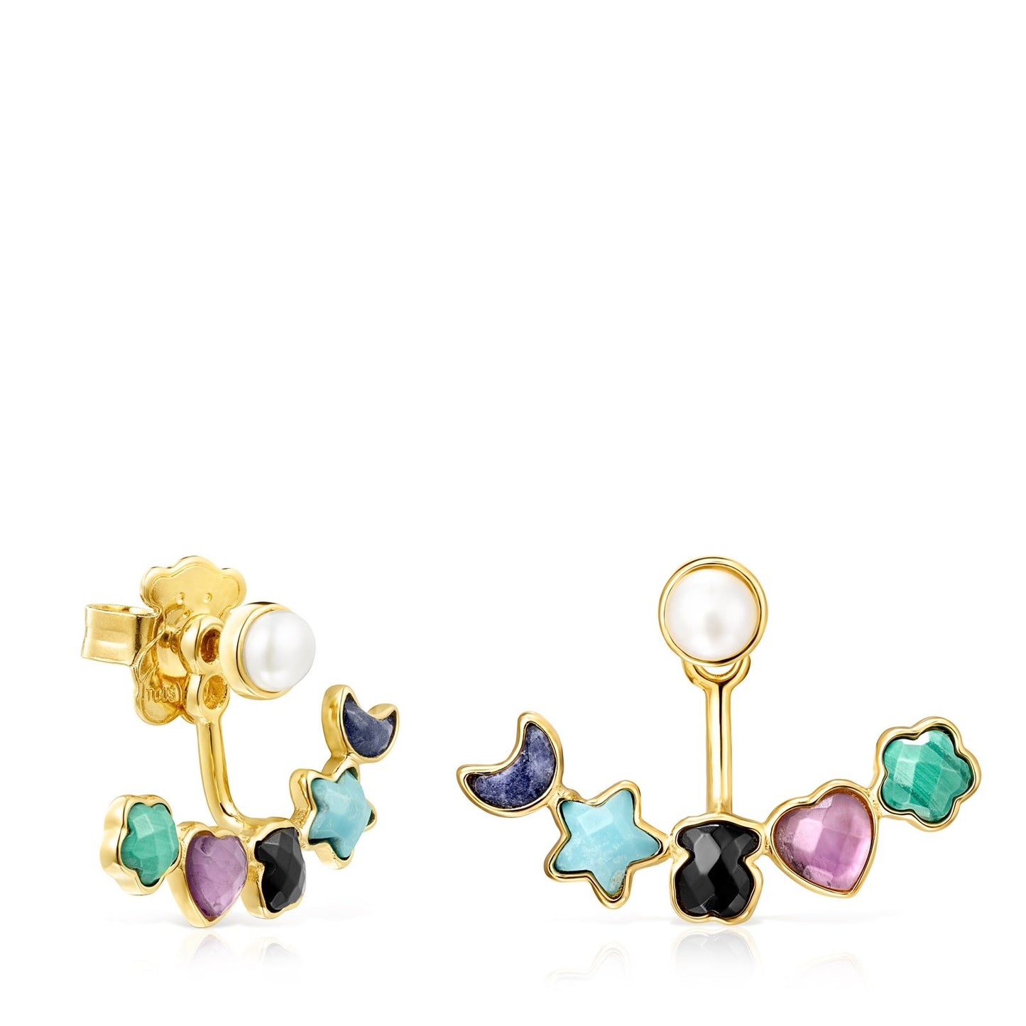Tous Short Glory Earrings in Gold Vermeil with Gemstones 918593590 –