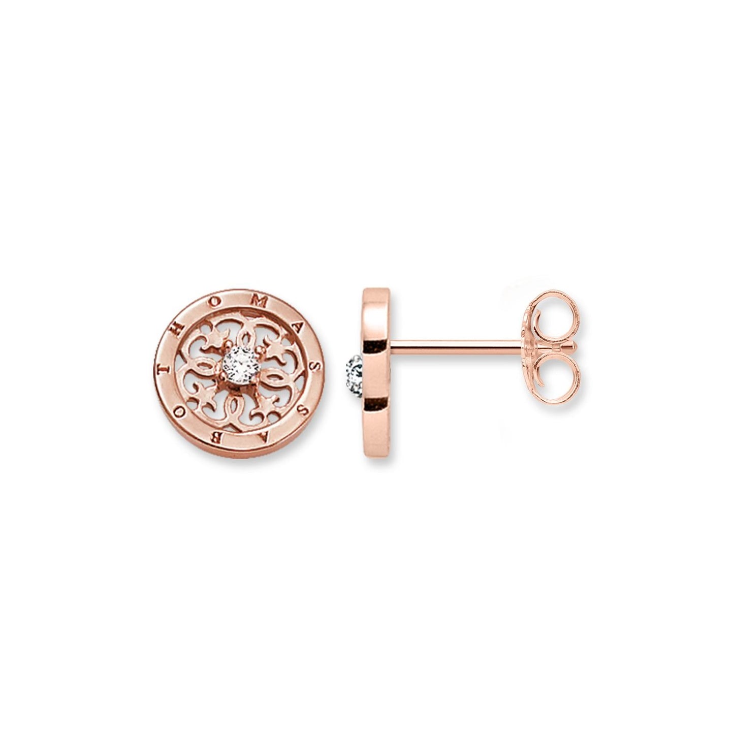 Thomas Sabo Rose Gold Plated Round Open Stud Earrings H1760-416-14