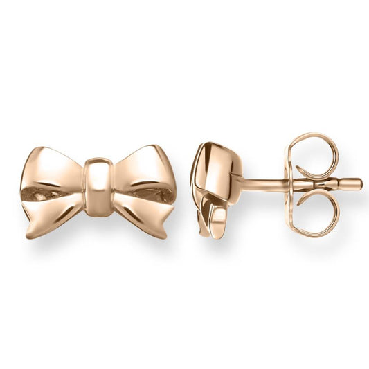 Thomas Sabo Rose Gold Plated Bow Stud Earrings H1816-415-12