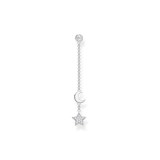 Thomas Sabo Single Earring Star And Moon Silver H2151-051-1