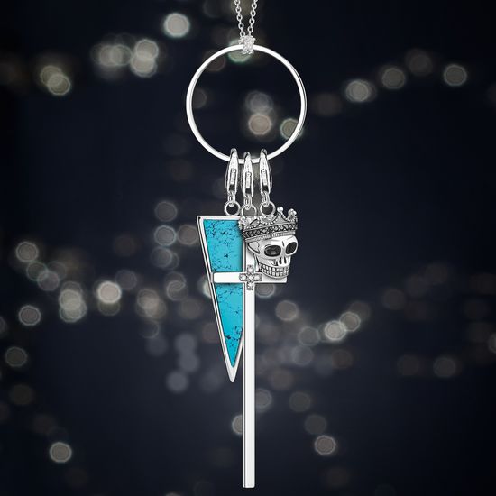 Thomas Sabo Charm Pendant "Triangle Turquoise" Y0024-404-17