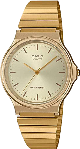 Casio Men s Casual Classic Quartz Stainless Steel Strap Gold