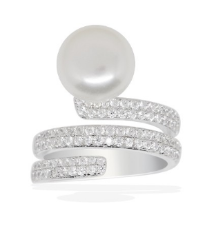 APM Silver Ring With Pearl A16274XPL