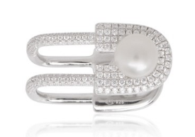 APM Silver Ring With Pearl A16109XPL