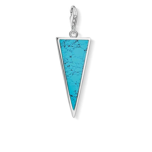Thomas Sabo Charm Pendant "Triangle Turquoise" Y0024-404-17